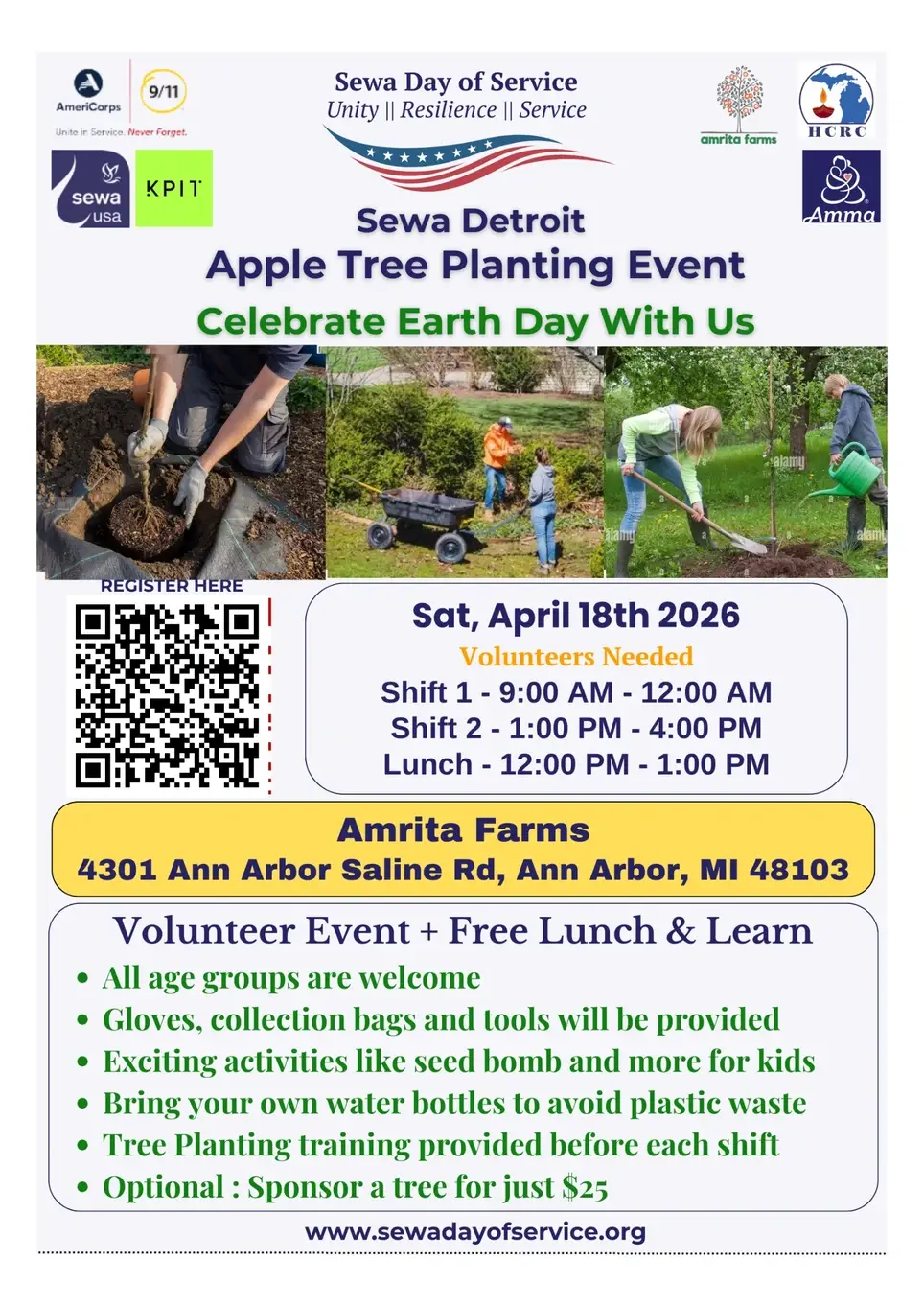 Sewa Detroit - Apple Tree Planting Event