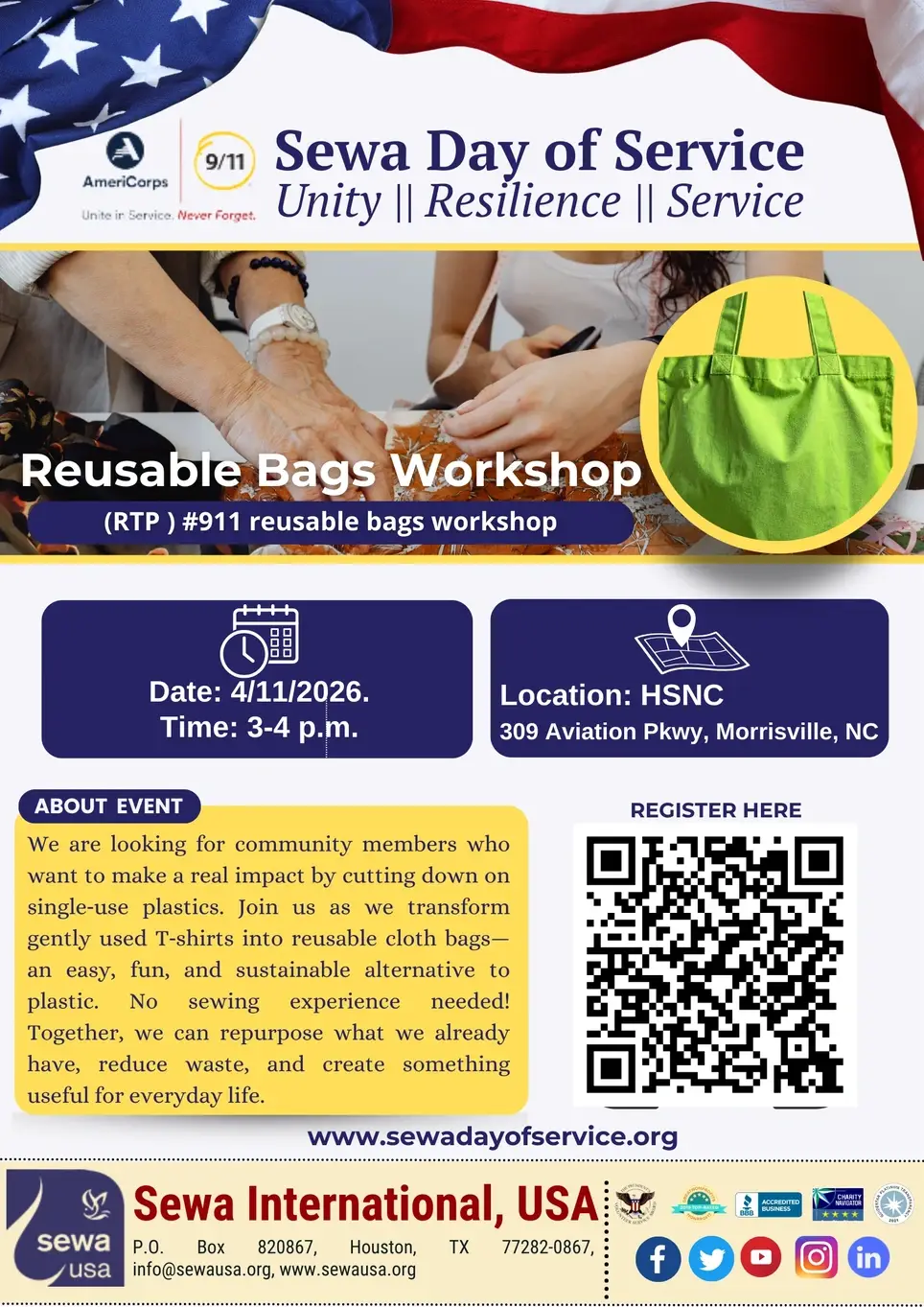 Reusable bags workshop