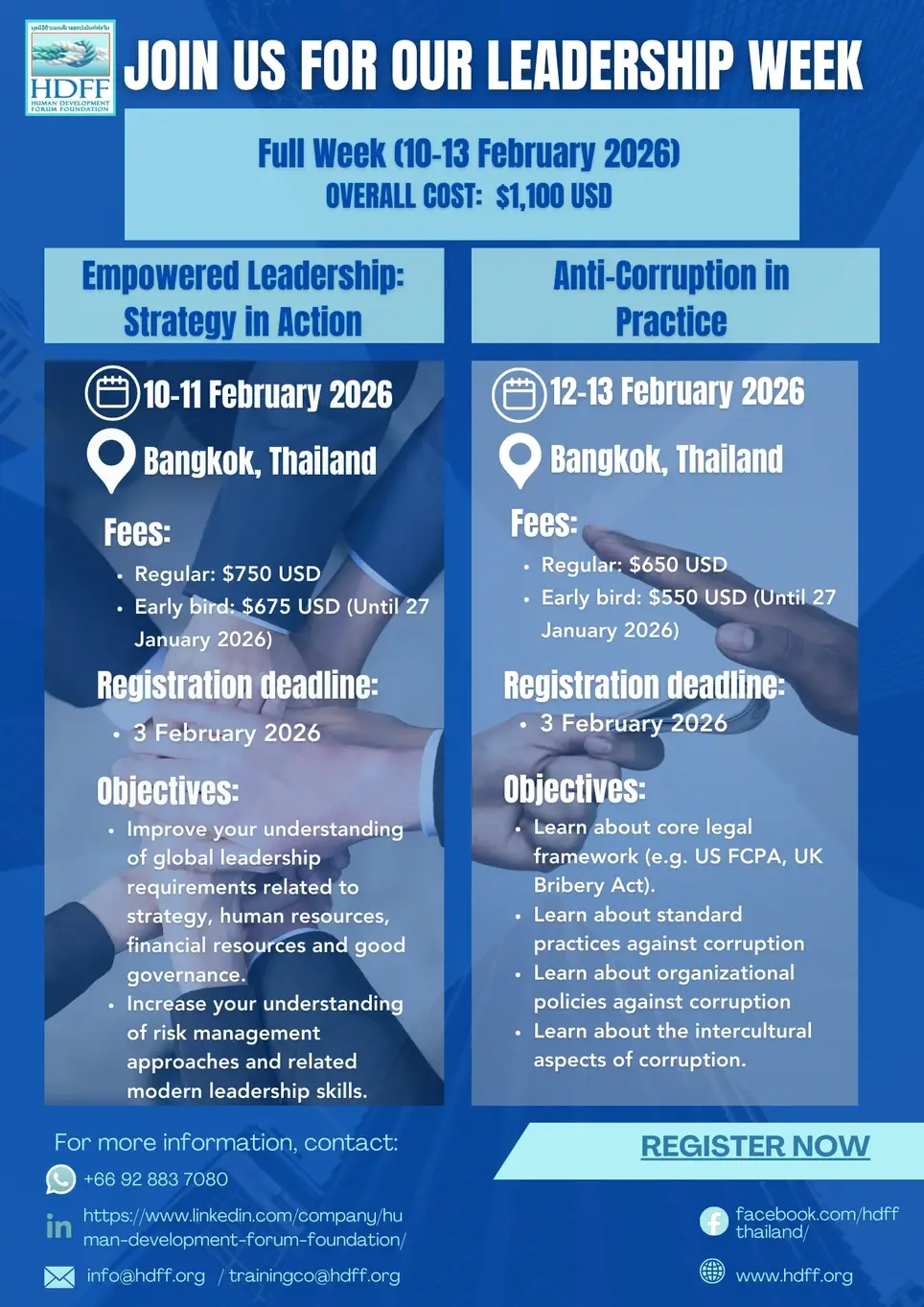 Leadership Week (Empowered Leadership Strategy in Action & Anti-Corruption in Practice)