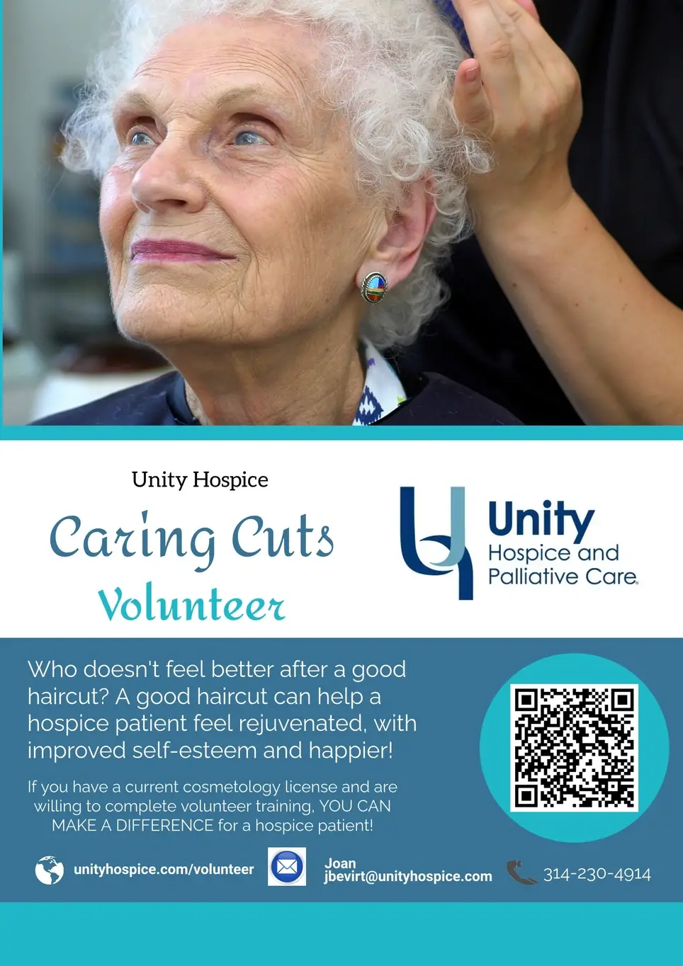 Licensed barber or hairdresser? Volunteer with our Caring Cuts program!
