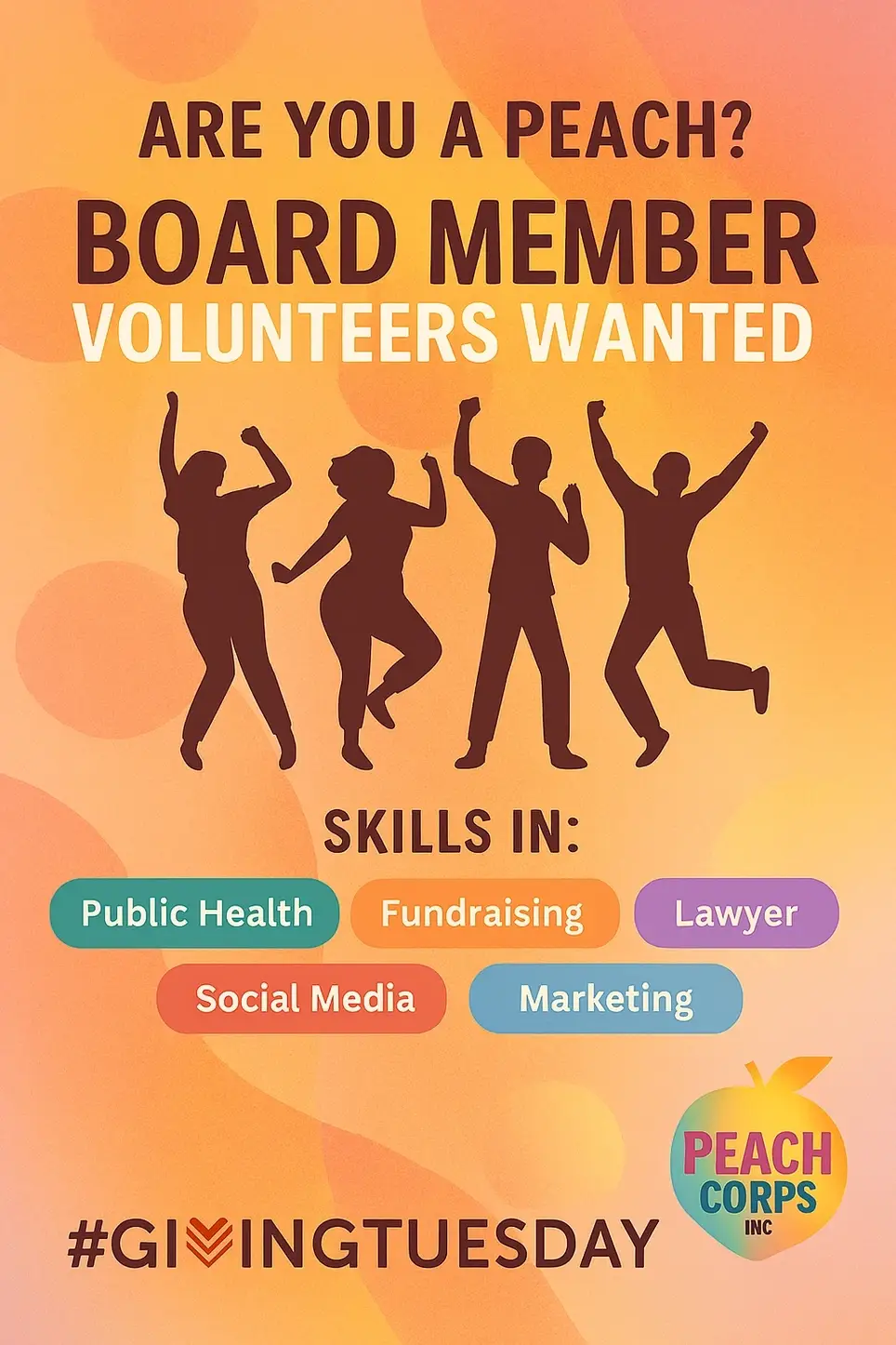 Board Member – Peach Corps Inc.  Chronic Illness Advocacy & Joyful Community Care