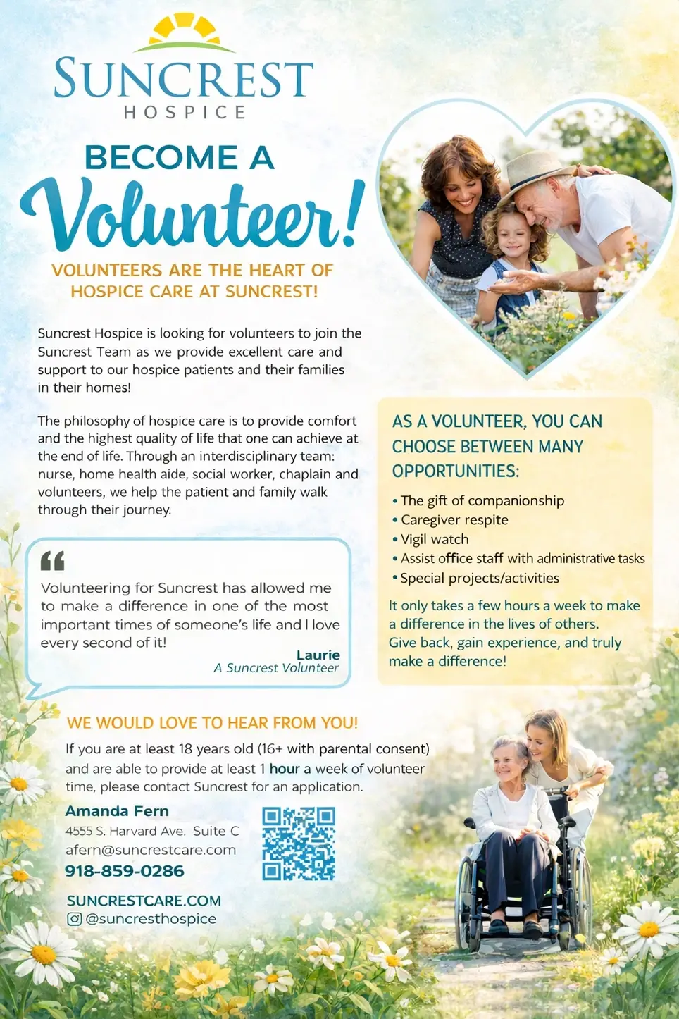 Hospice Volunteers Welcome!