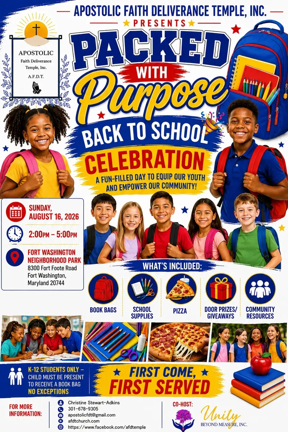 Packed with Purpose Back to School Celebration