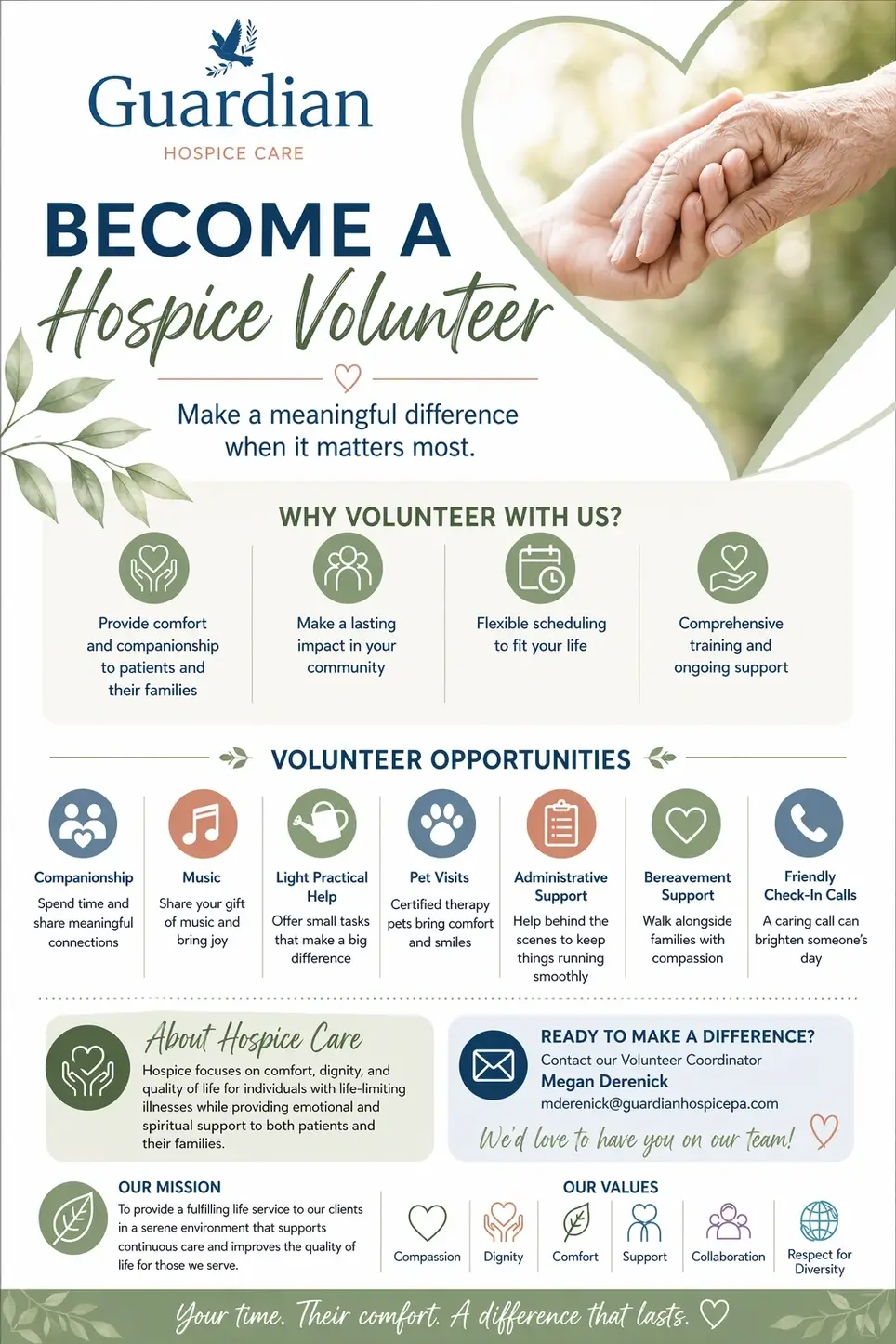 Volunteer with Hospice