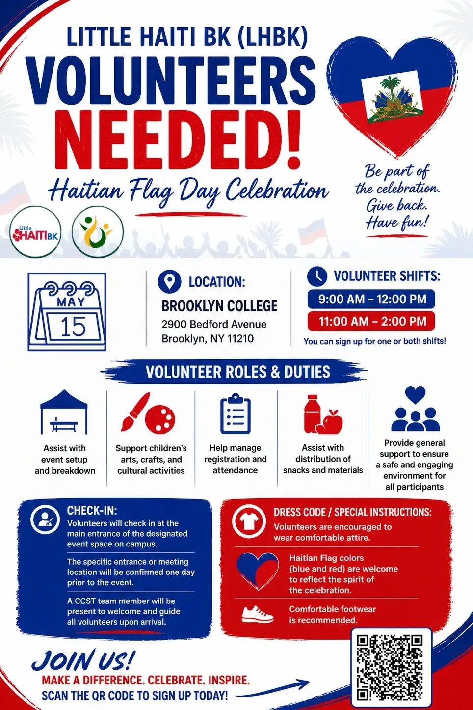 Celebrate Haitian Flag Day as a Volunteer | Brooklyn College