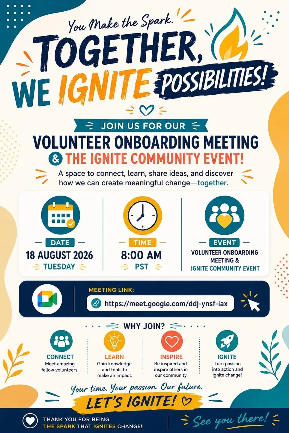 Invitation to Join Ignite Community – Volunteer Onboarding