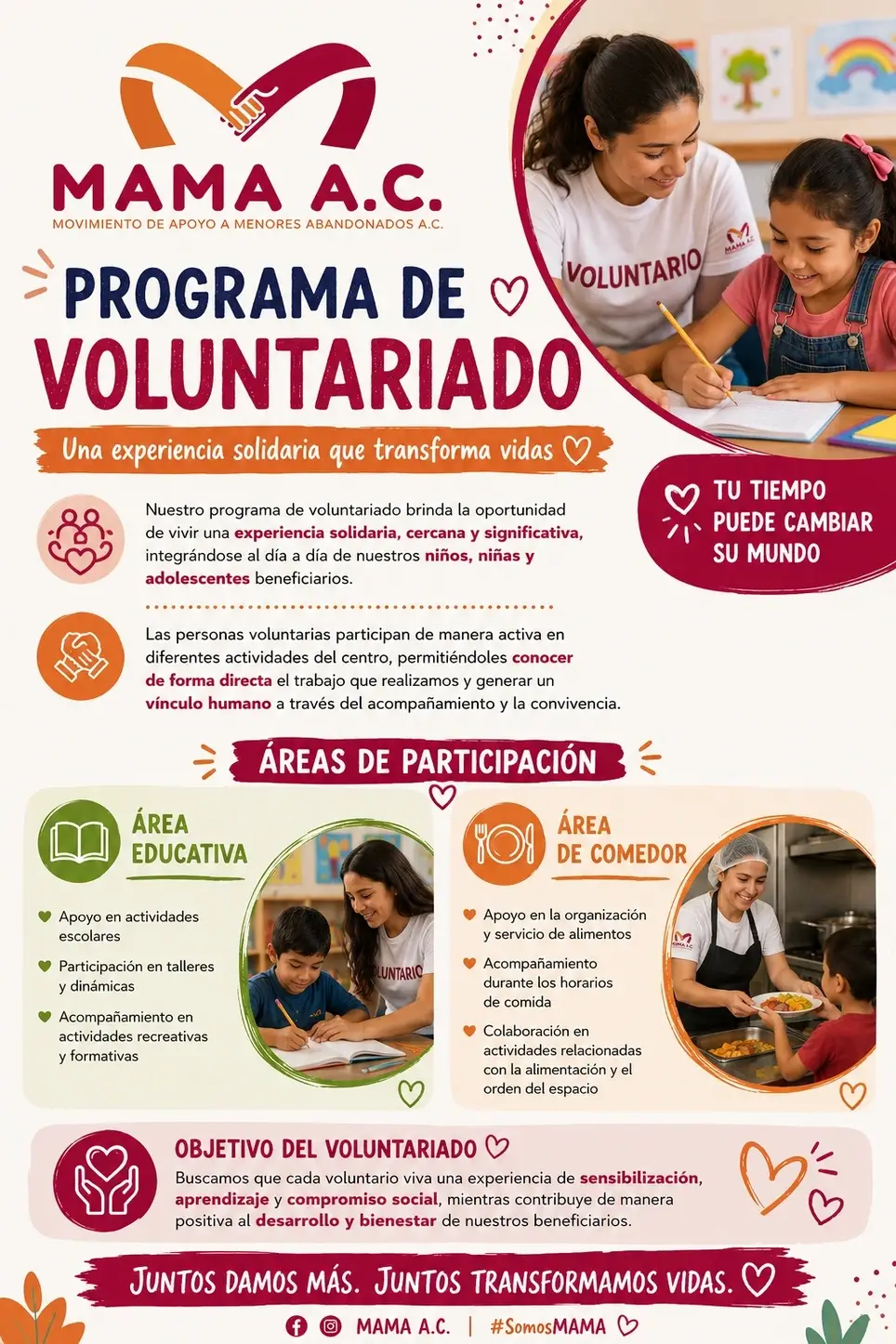 Tu Tiempo, Tu Talento, Su Futuro – Voluntariado MAMA A.C.