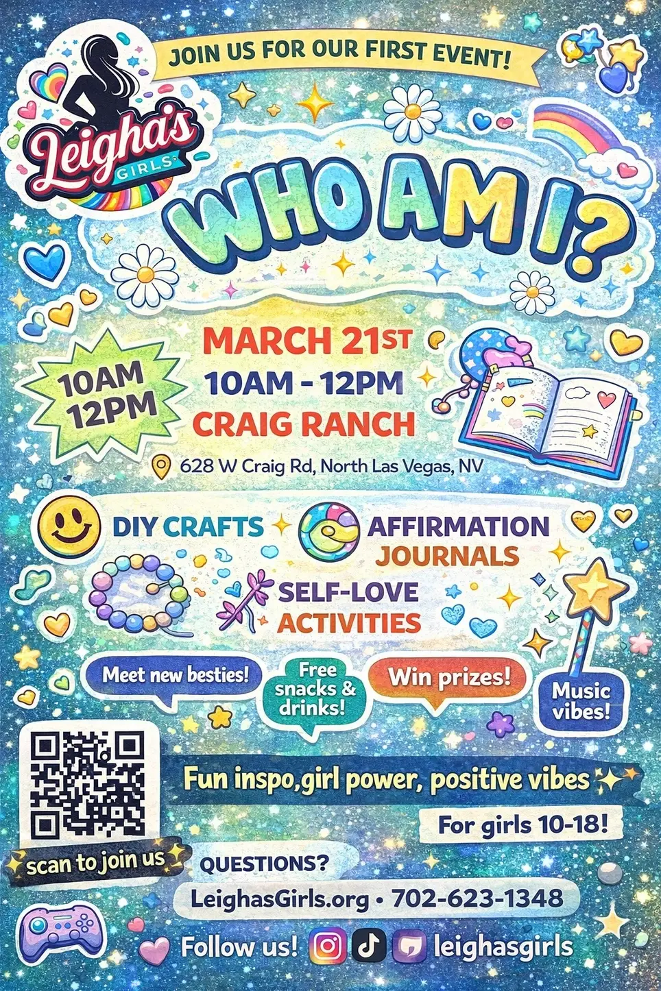 Leigha’s Girls - Who Am I? Self-Love Event