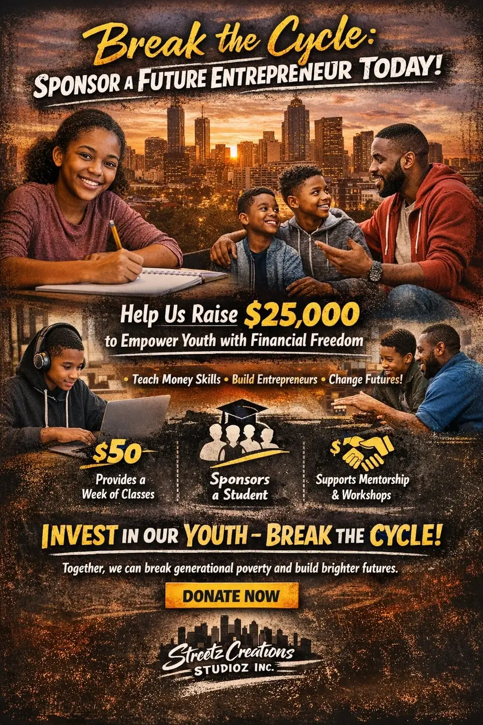 💛 We Need Your Help to Support Our Youth! 💛