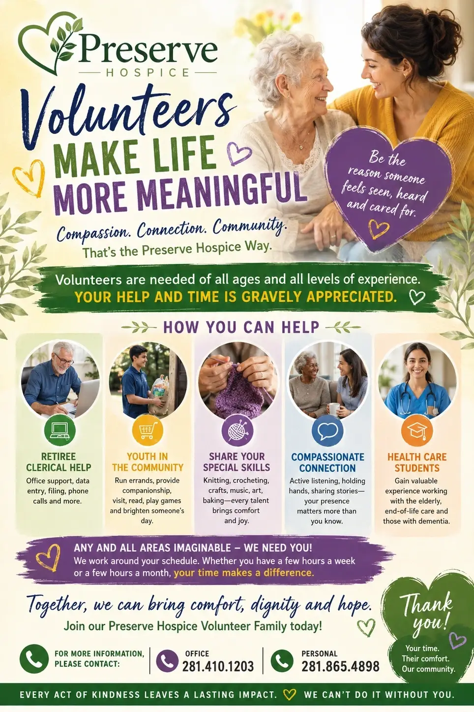 Hospice Companion Volunteer
