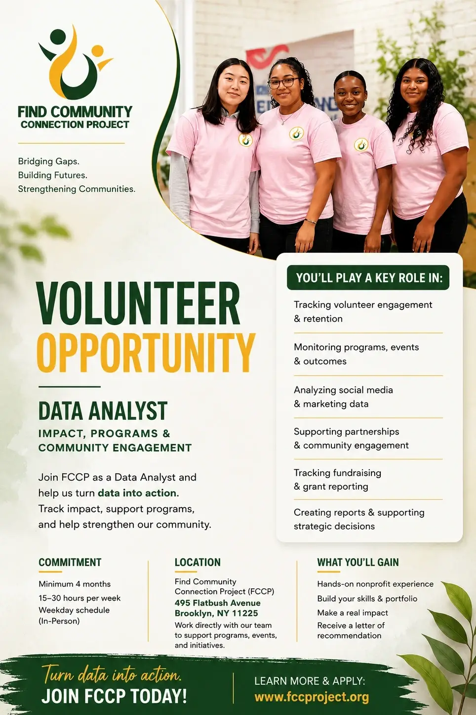 Volunteer Opportunity: Data Analyst - Social Media & Events 