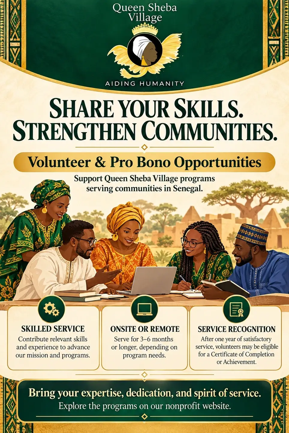 Pro Bono Volunteer Service Opportunities