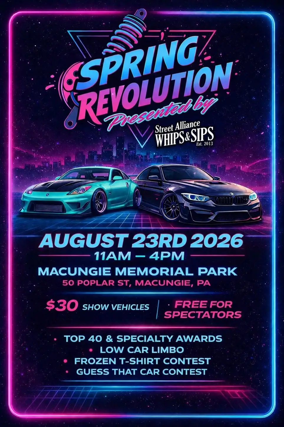 One Time Volunteer Event!!  Spring Revolution New August