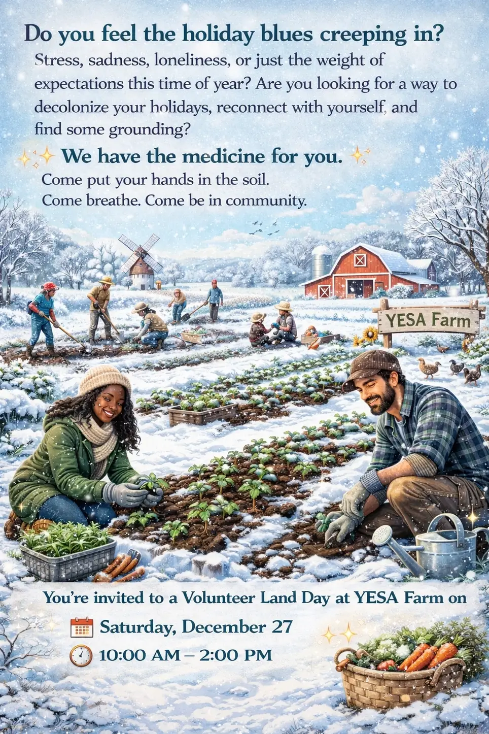 Volunteer Land Day: Grounding, Community & Care at YESA Farm