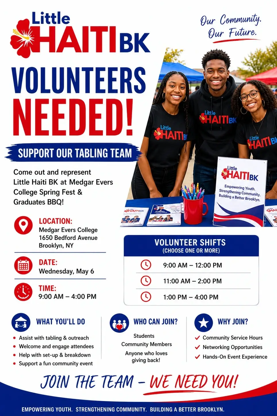Volunteer Opportunity: Event Support – Little Haiti BK (Spring Fest Tabling)