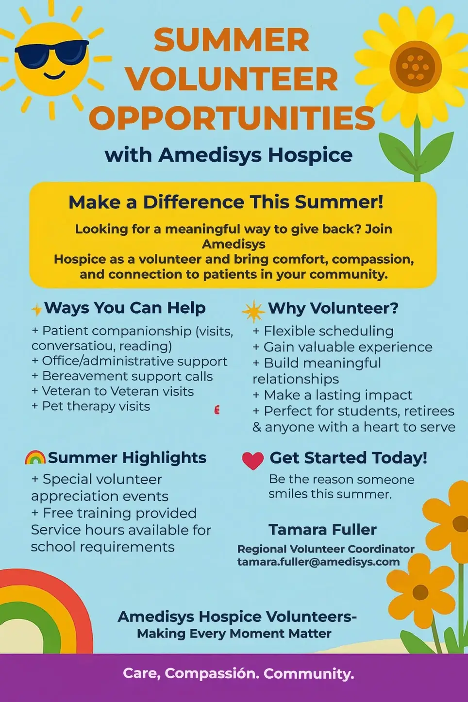 Amedisys Summer Volunteer Program