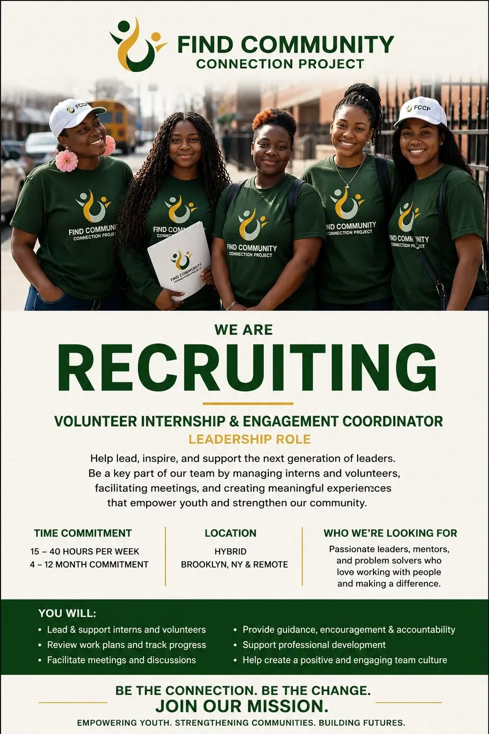 Volunteer Internship & Engagement Coordinator (Leadership Role)