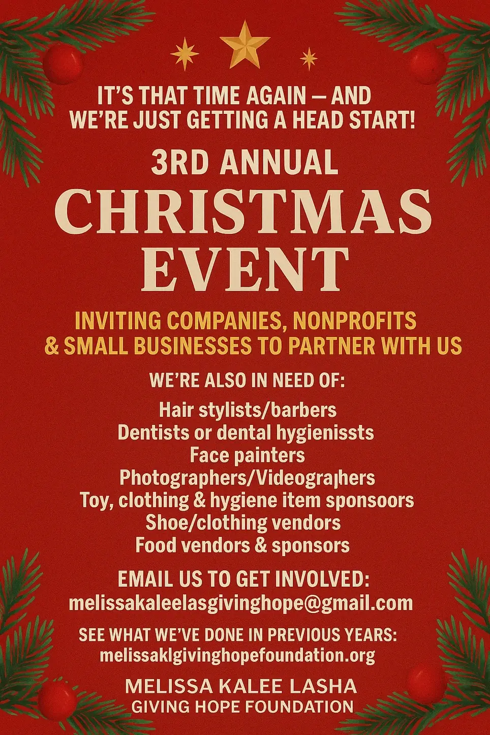 3rd Annual Christmas Event