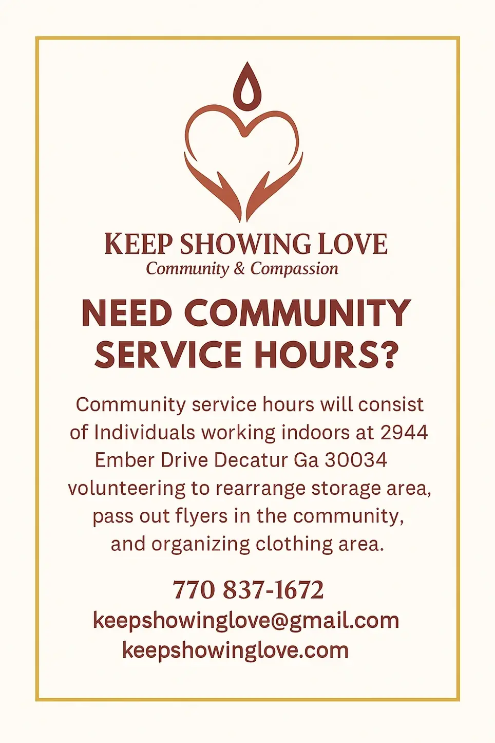 Community Service Hours