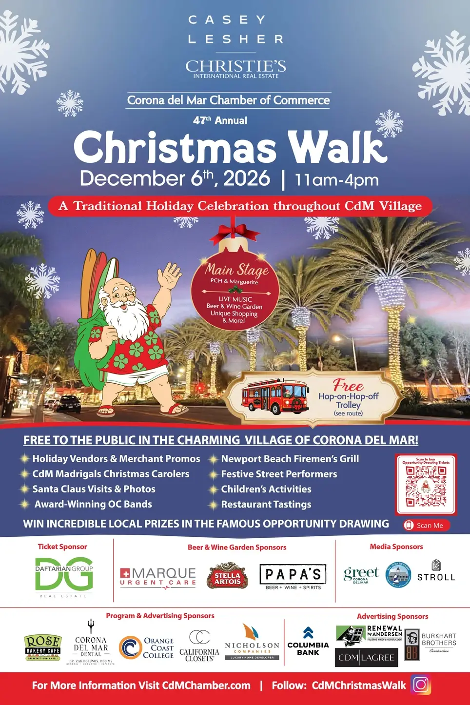 47th Annual Corona del Mar Christmas Walk December 6, 2026