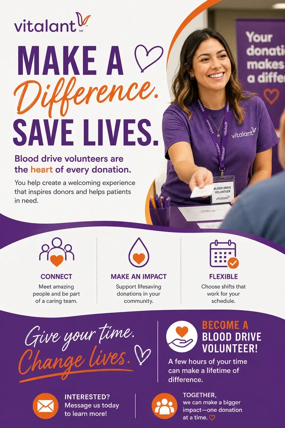Someone in a hospital today is waiting on blood.  What they don’t see? The volunteers who made that donation possible.  Be part of that story with Vitalant ❤️