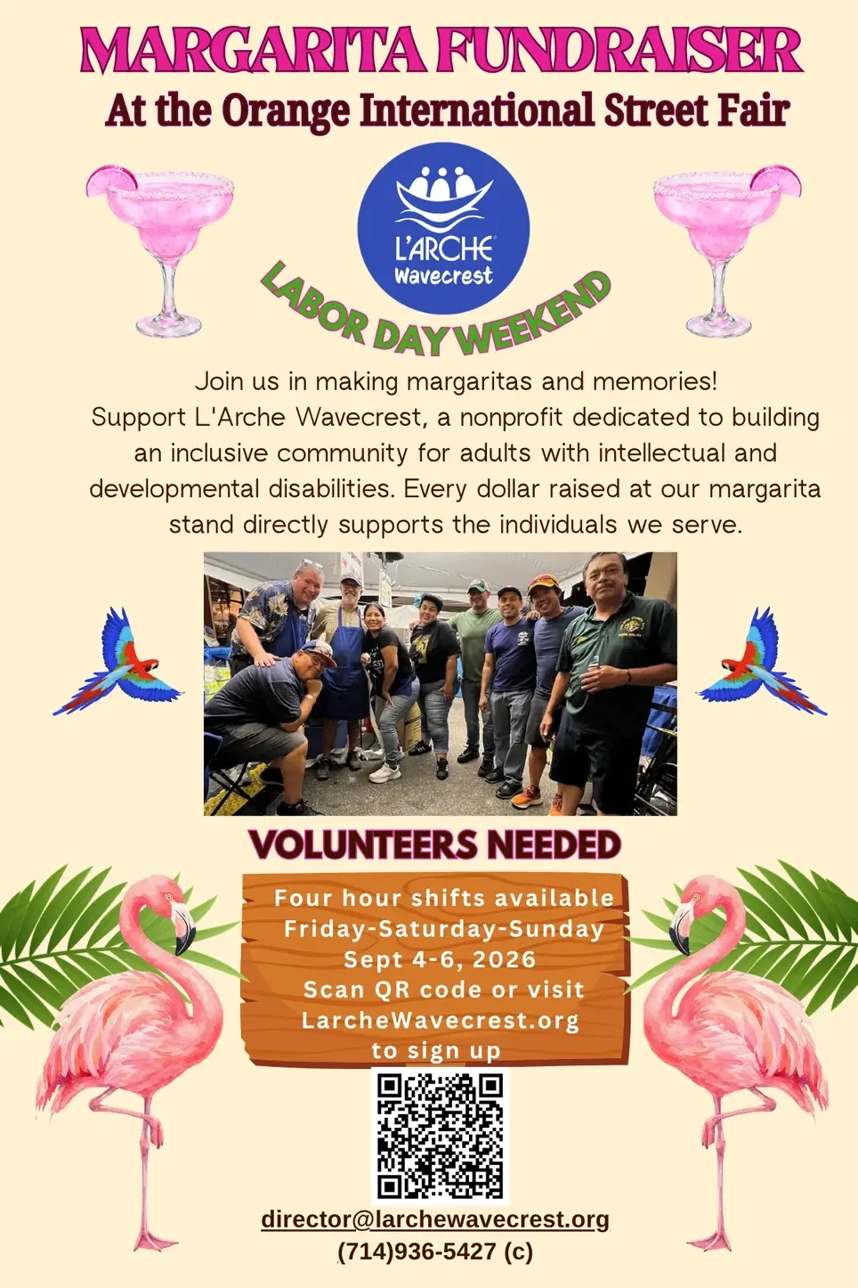 Making Margaritas and Memories! Orange Street Fair Labor Day Weekend drink booth