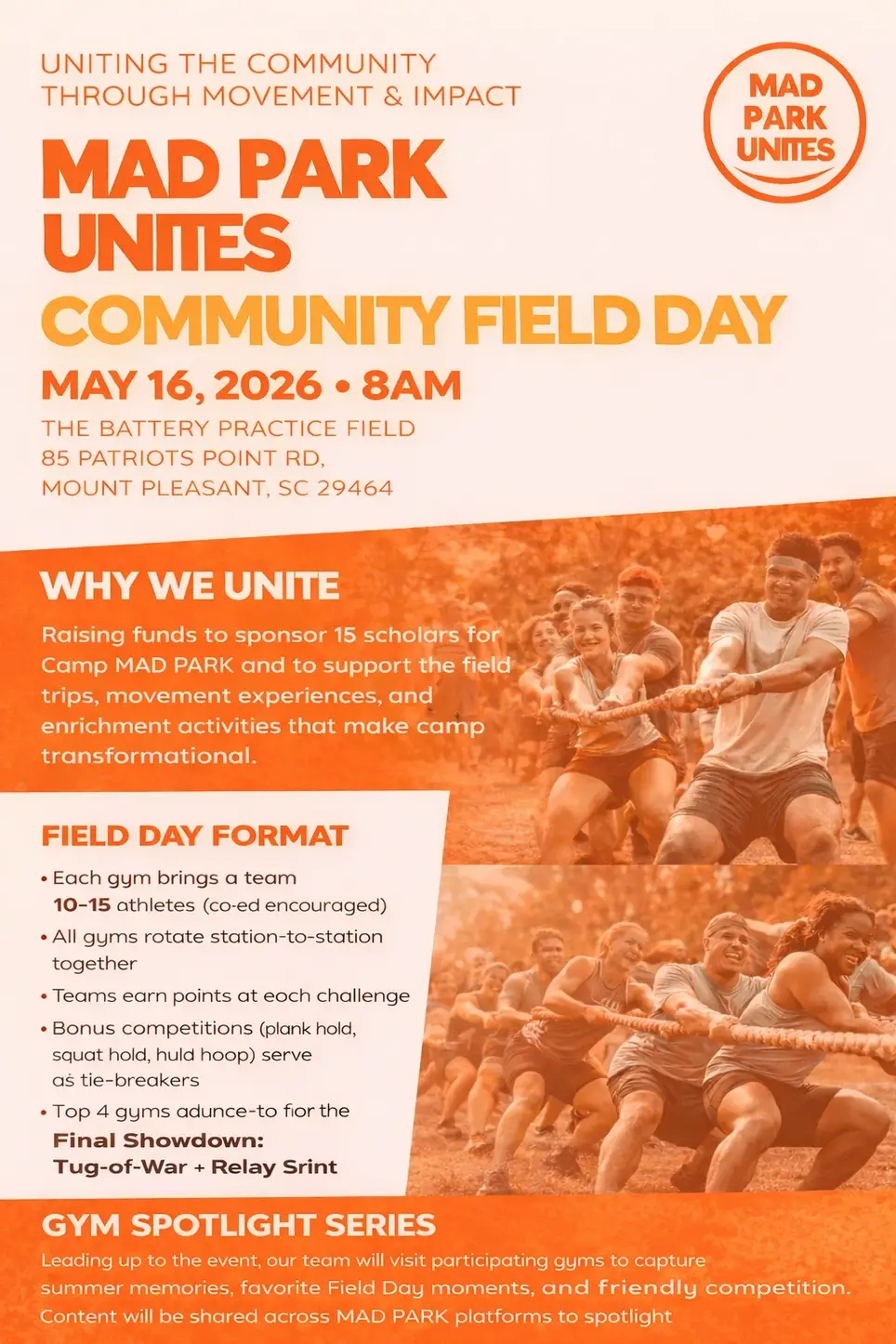 MAD PARK Unites Field Day Volunteer