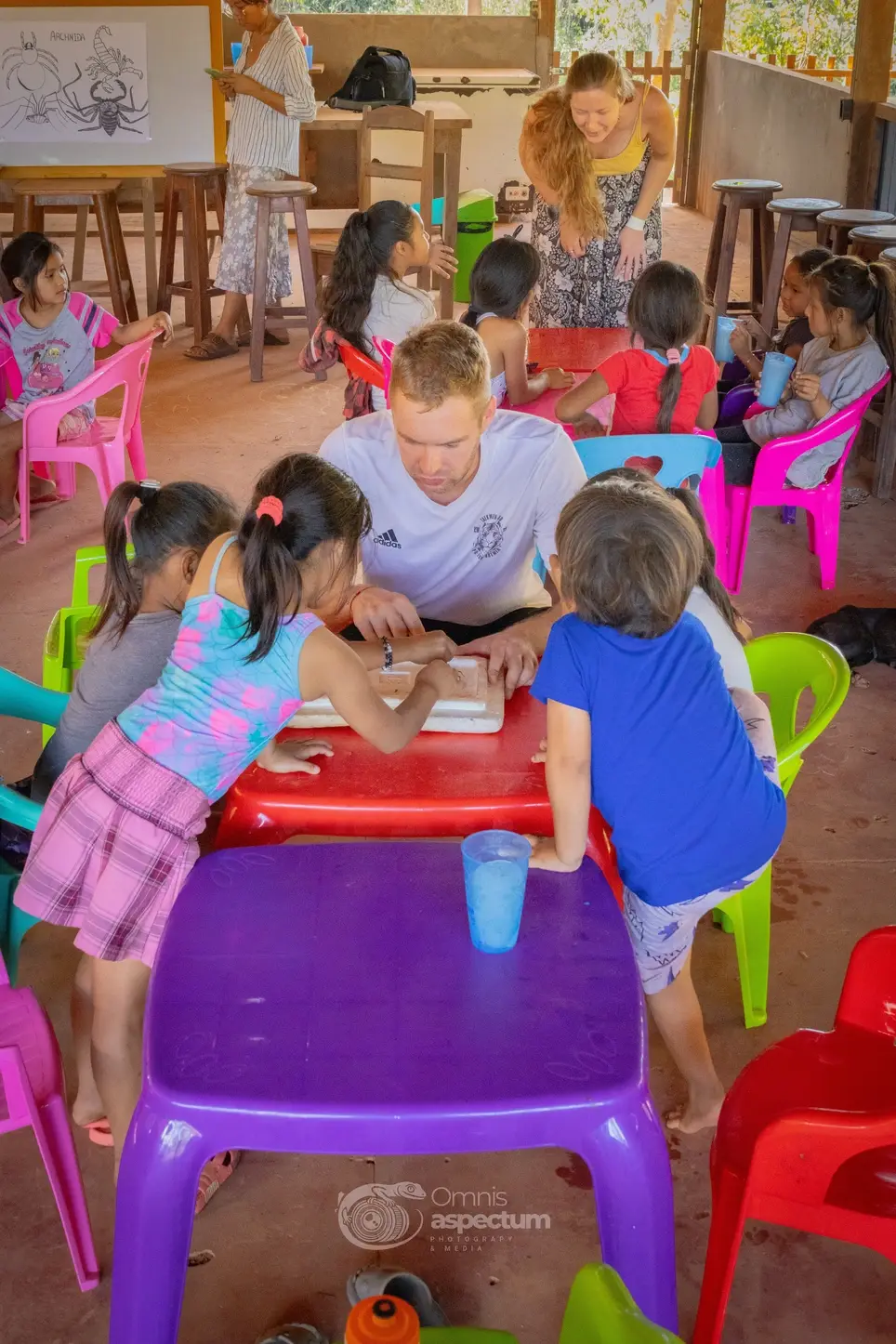 Volunteer in education with children