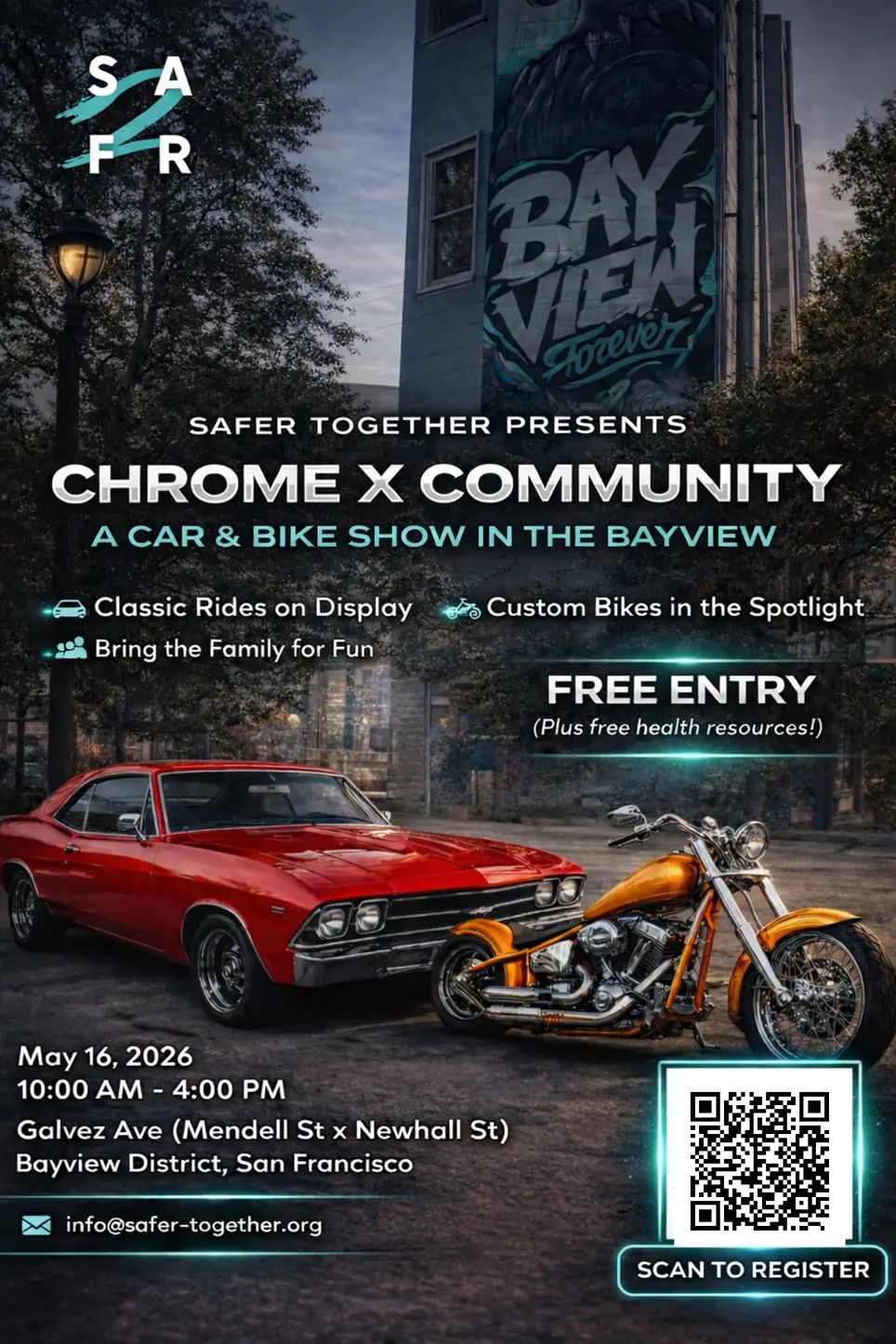 Chrome x Community Bike and Car Show