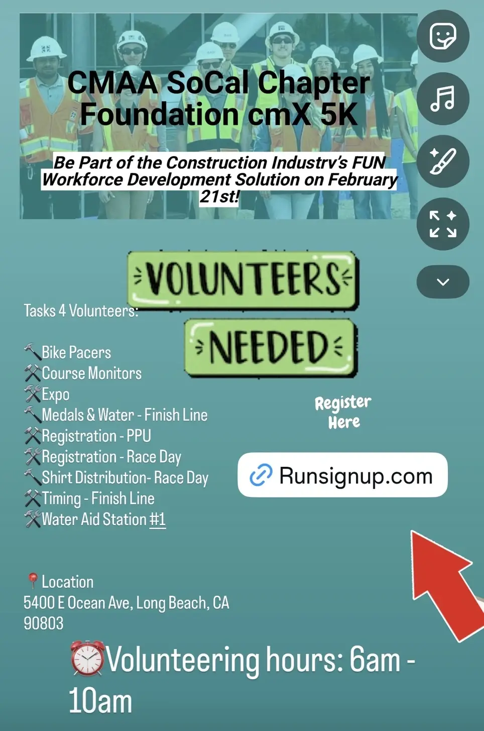 Volunteers Needed- CMAA 5K @ Long Beach