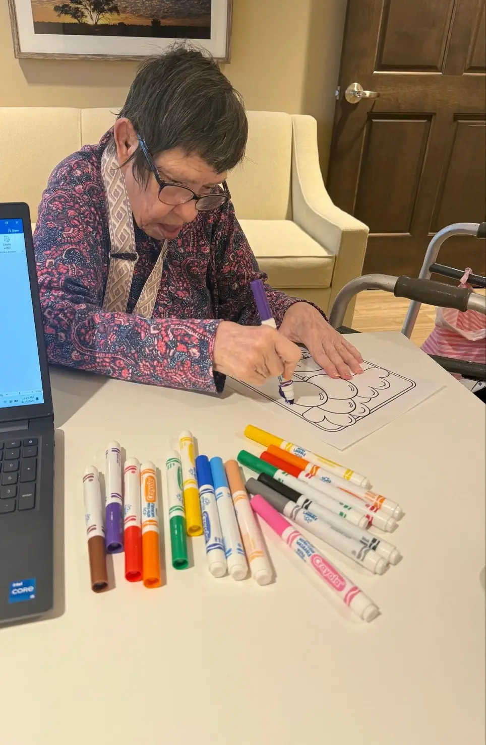 Chronicles & Exercise & Easter Egg Garland Craft - Nursing Home