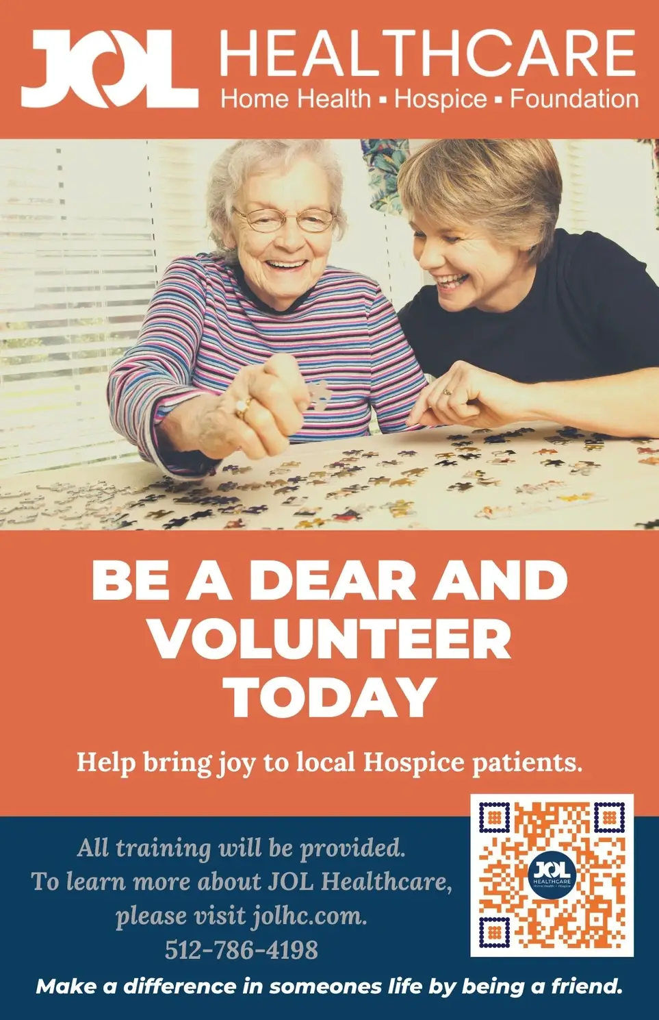 Hospice Volunteers needed!