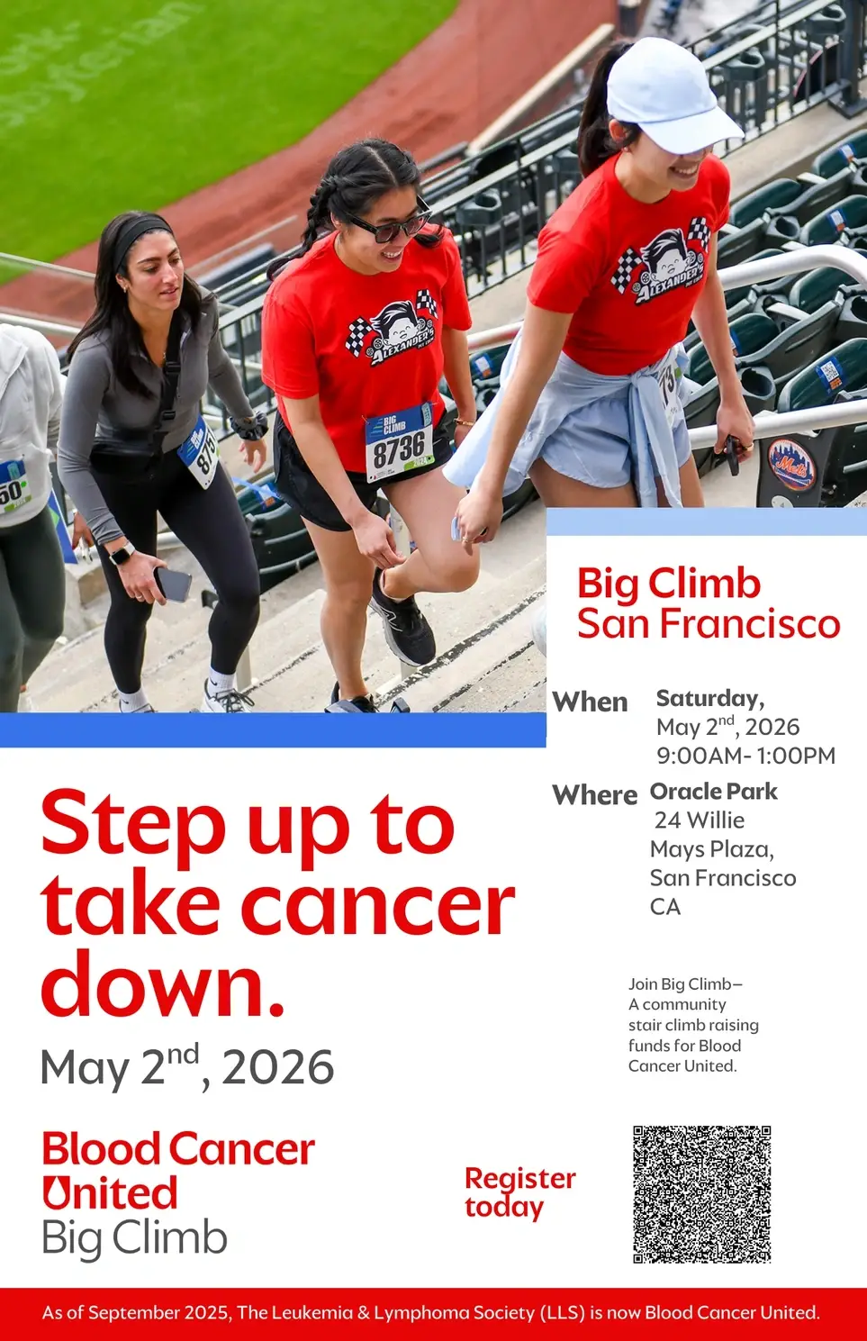 Volunteer with Blood Cancer United at Big Climb - SF