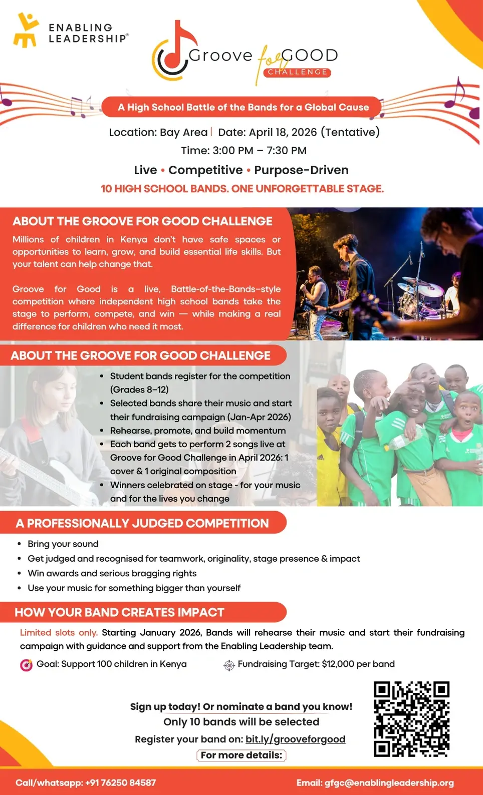 Groove for Good Challenge (San Francisco) - School Outreach & Student Support Volunteer