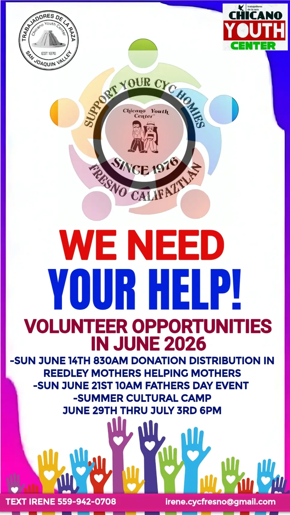 We Need Your Help!