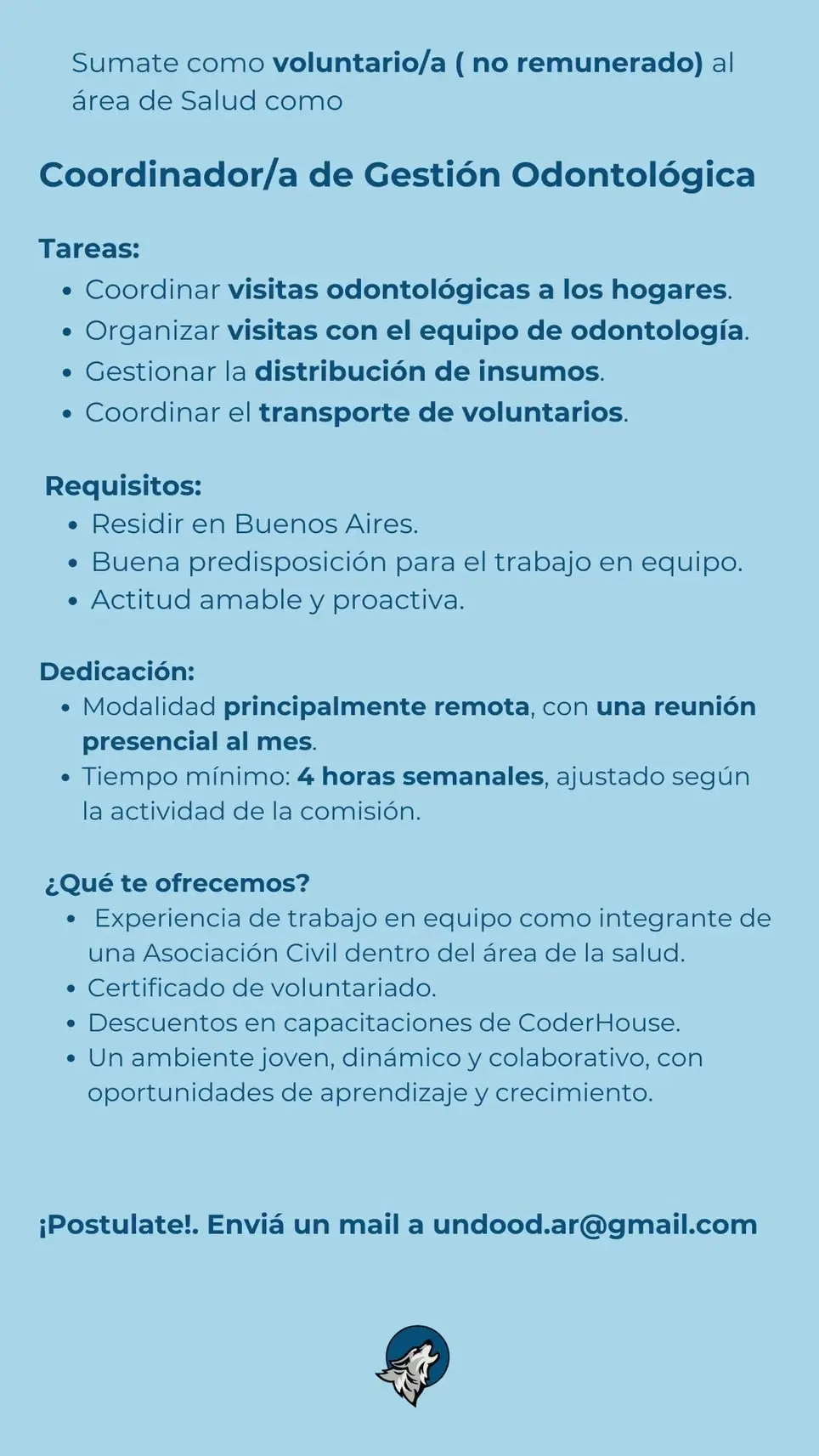 Coordinador/a de Gestión Odontológica