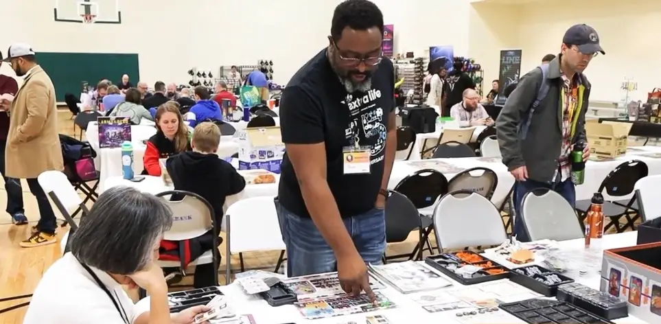 Event volunteers for charitable board gaming weekend event, AdamCon: Fundraiser for Cincinnati Children's Hospital through Rolling for Hope, a 501(c)3 organization