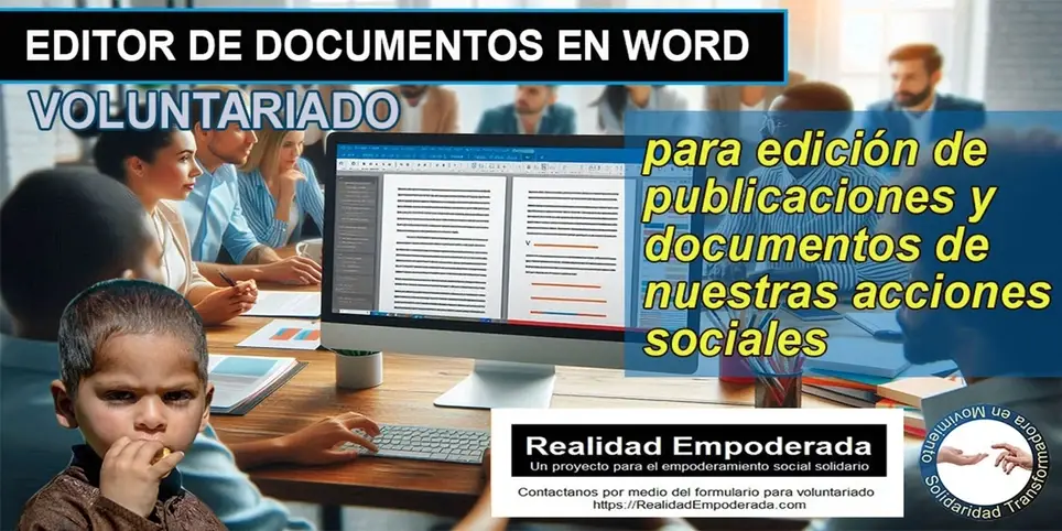 Editor de documentos y publicaciones - VOLUNTARIADO