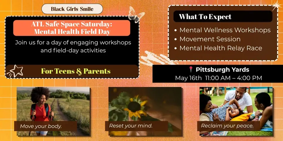 Volunteer Opportunity- Atlanta Safe Space Saturday (Mental Health Field Day)