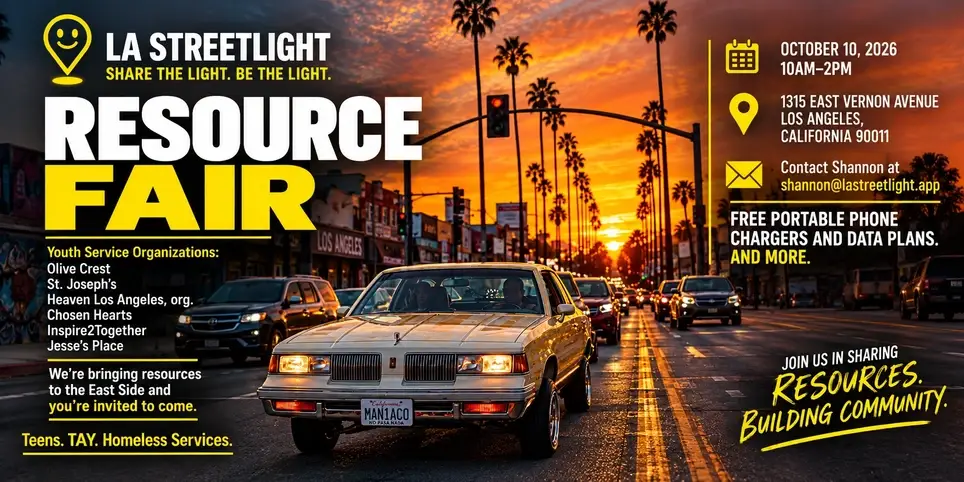 Volunteer With us at the LA Streetlight Resource Fair