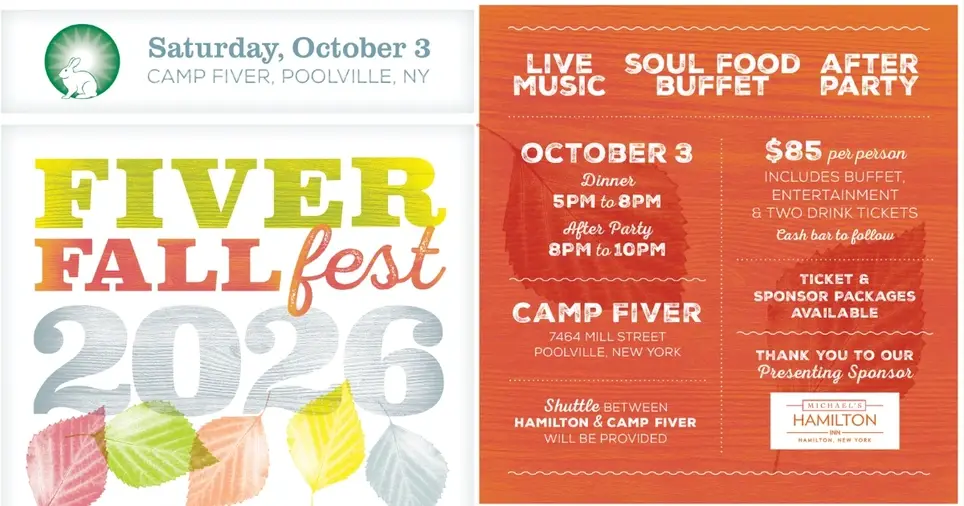 Volunteer Photographer Opportunity: Fiver Fall Fest Event Photography