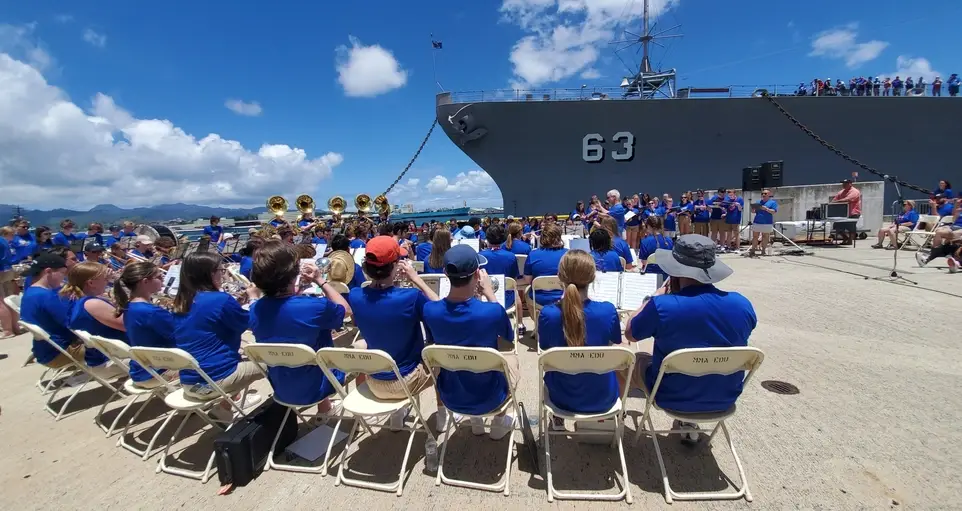 Band Ambassadors at the Battleship