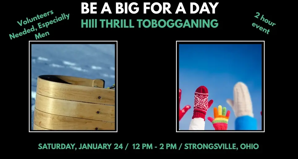 Big for a Day- Tobogganing with a Youth - Big Brothers Big Sisters