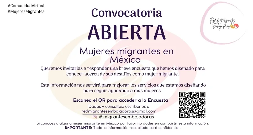 Encuesta a mujeres migrantes en México