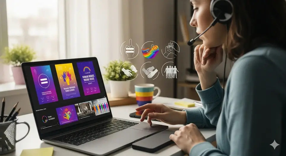 Voluntariado para elaborar reels y flyers en Instagram