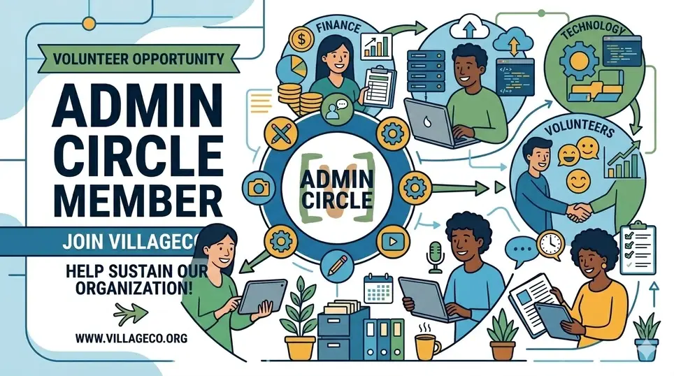 Admin Circle Member: Finance, Volunteer Management, Software Management