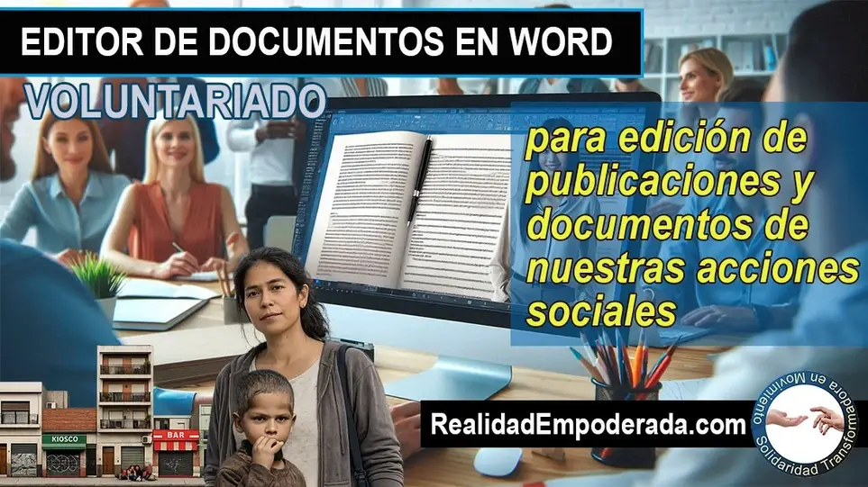 EDITOR DE DOCUMENTOS Y PUBLICACIONES - VOLUNTARIADO