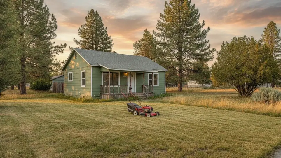 Pitch in on lawn care for a neighbor in La Pine, OR · Ref IWTMYL-KV4