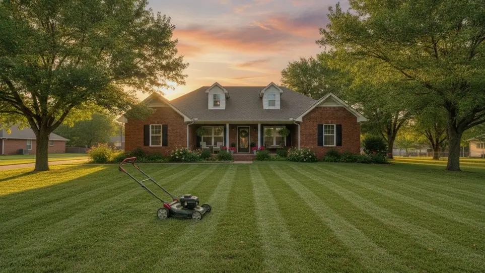 Pitch in on yard work for a neighbor in Guthrie, OK · Ref IWTMYL-V53D