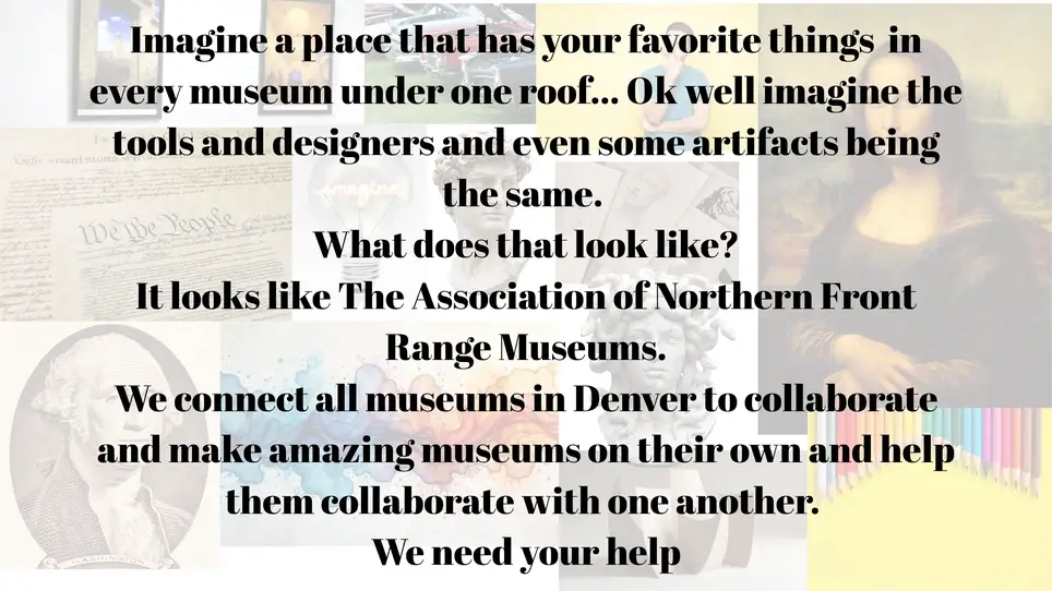 Travel to local museums on us and promote our non profit!
